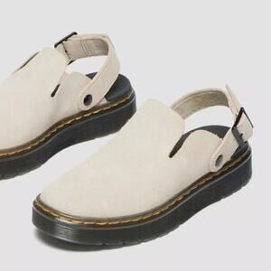 DR. (DOC) MARTENS | Carlson Suede Casual Slingback Mules Sand EH Suede | M8, W9